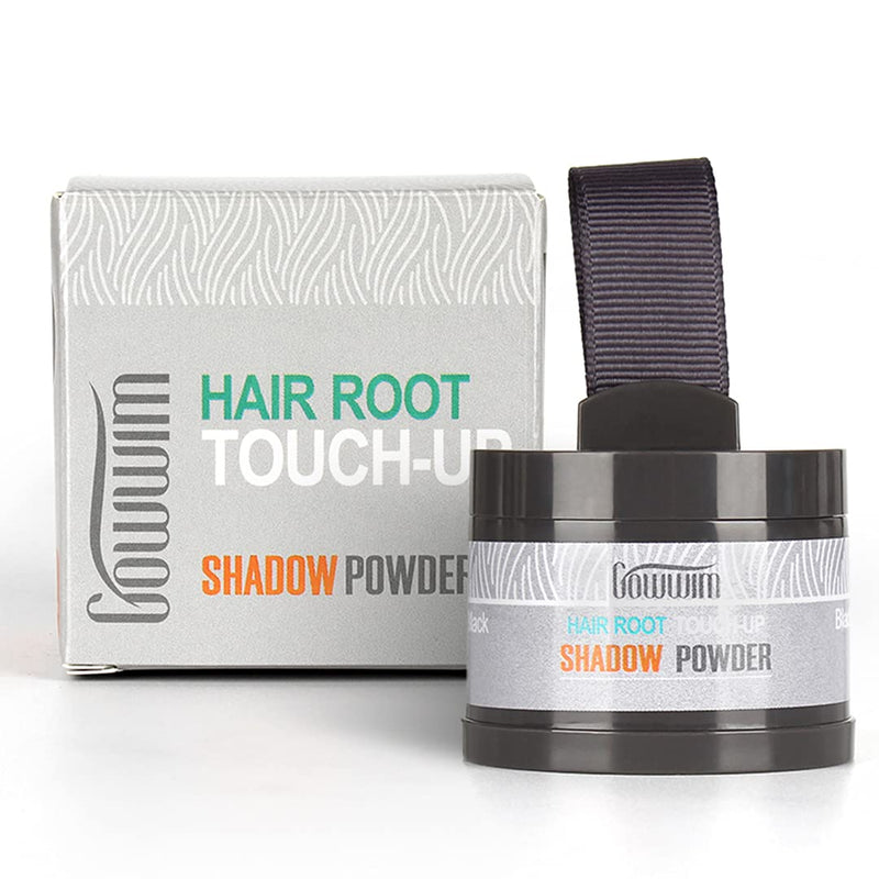 [Australia] - gowwim Root Touch Up,Hair Powder Hairline Color Shadow,Instantly Root Concealer Powder to Cover Up Roots,0.14oz,4g. Black 