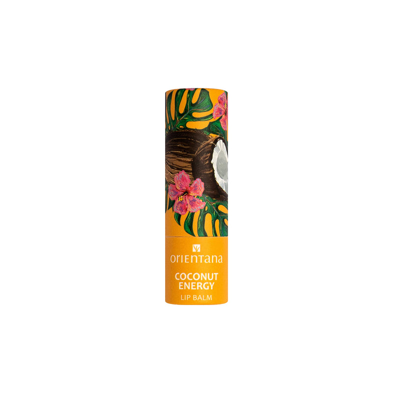 [Australia] - Orientana - Natural Lip Balm Stick Coconut Energy | Vegan Hydrating Nourishing Lip Salve | Shea Butter & Vitamin E | Organic Fresh Fruity Moisturiser | Intense Dry Lips Treatment - 4,2g ENERGY BALM 