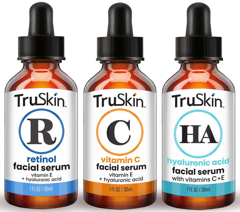 [Australia] - TruSkin Age Defying 3-Pack Bundle with Vitamin C Serum, Retinol Serum and Hyaluronic Acid 