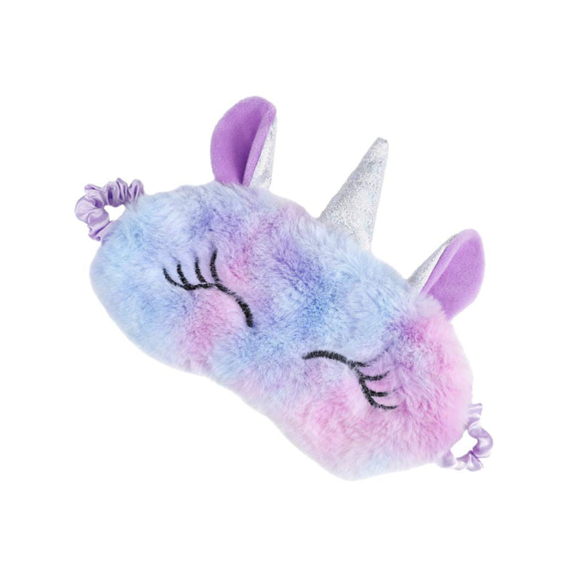 [Australia] - Amosfun Unicorn Sleeping Mask Plush Animal Unicorn Horn Blindfold Eye Cover Sleep Mask Eye Patch for Women Girls Kids 