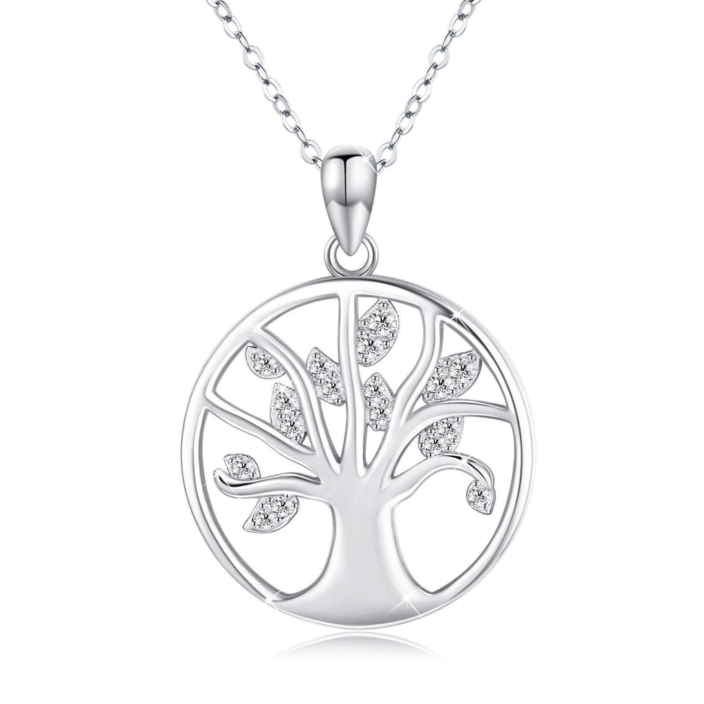 [Australia] - Tree of Life Necklace 925 Sterling Silver Tree of Life Pendant Jewellery Gift for Women Girls 