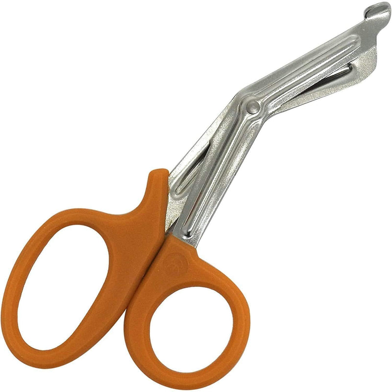 [Australia] - ABE First Aid Tuff Cut Utility Scissors 7.5'' Stainless Steel Medical Bandage Scissors EMT Shears for Emergency Supplies (Orange) Orange 