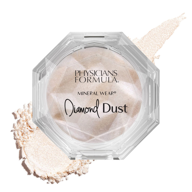 [Australia] - Physicians Formula, Mineral Wear Diamond Glow Dust, Face Powder with a Luminous and Glimmering Effect, Blurring Formula Leaves a Glass-Skin Effect, Starlit Glow 