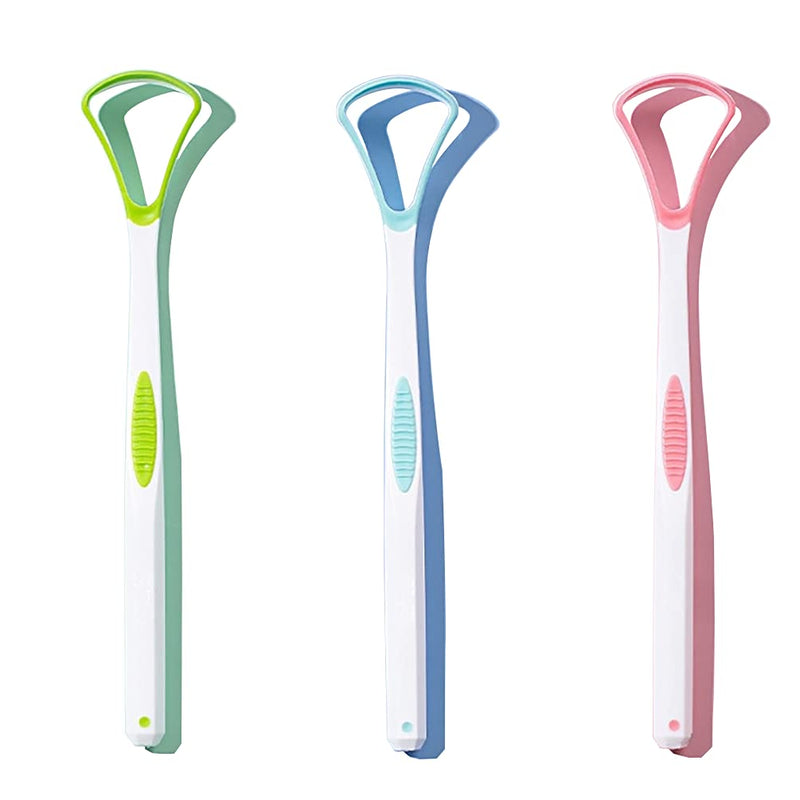 [Australia] - Tongue Scraper,100% BPA Free Fresher Tongue Tools, Healthy Oral Hygiene Brushes,Eliminate Bad Breath 3PCS 