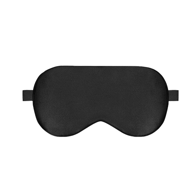 [Australia] - Sleep Eye Mask - Silk Blindfold - Black Eye Mask Made of Natural Silk with Adjustable Strap Comfortable and Light Blocking for Men Women and Kids. 