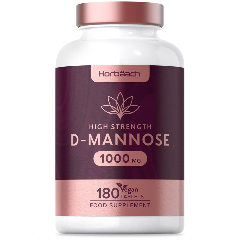 [Australia] - D-Mannose 1000mg | 180 Vegan Tablets | UTI & Cystitis Support for Men & Women | High Strength Natural Relief, Simple Sugar Supplement | Vegan/Vegetarian Friendly | No Artificial Preservatives 