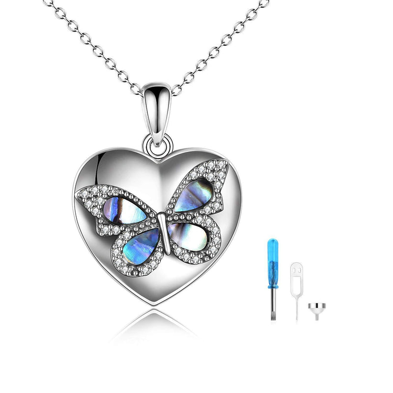 [Australia] - Butterflies Necklaces 925 Sterling Silver Butterfly Jewelry Gifts for Wome 2-butterfly Urn 