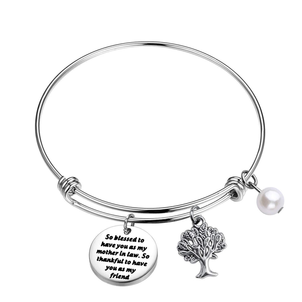 [Australia] - MYSOMY Mother-In-Law Bracelet Wedding Gift Jewelry Mother in Law Gifts from Daughter in Law,Mother of The Groom Gift,New Mother Gift 