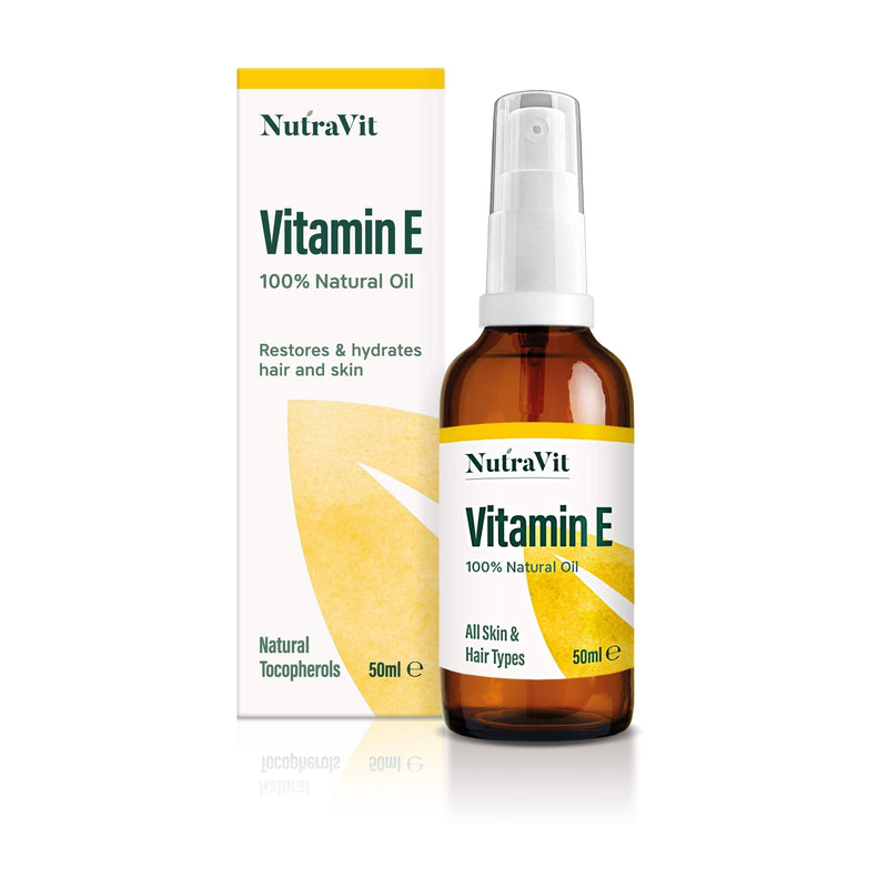 [Australia] - NutraVit - Vitamin E Oil | 100% Natural Vitamin E Oil - 50ml - 1,333 IU/ml - Vitamin E Oil For Hair, Skin, Face, Stretch Marks & Cuticles - Natural, Vegan, Hexane Free, Cruelty Free & Non-GMO 