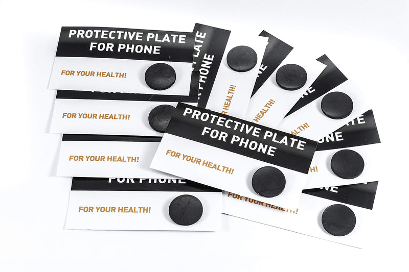 [Australia] - SN NATURSTEIN UG - Shungite Plate for Mobile Phones, Round and Polished | Gem Stone from Karelia - 10 Units 
