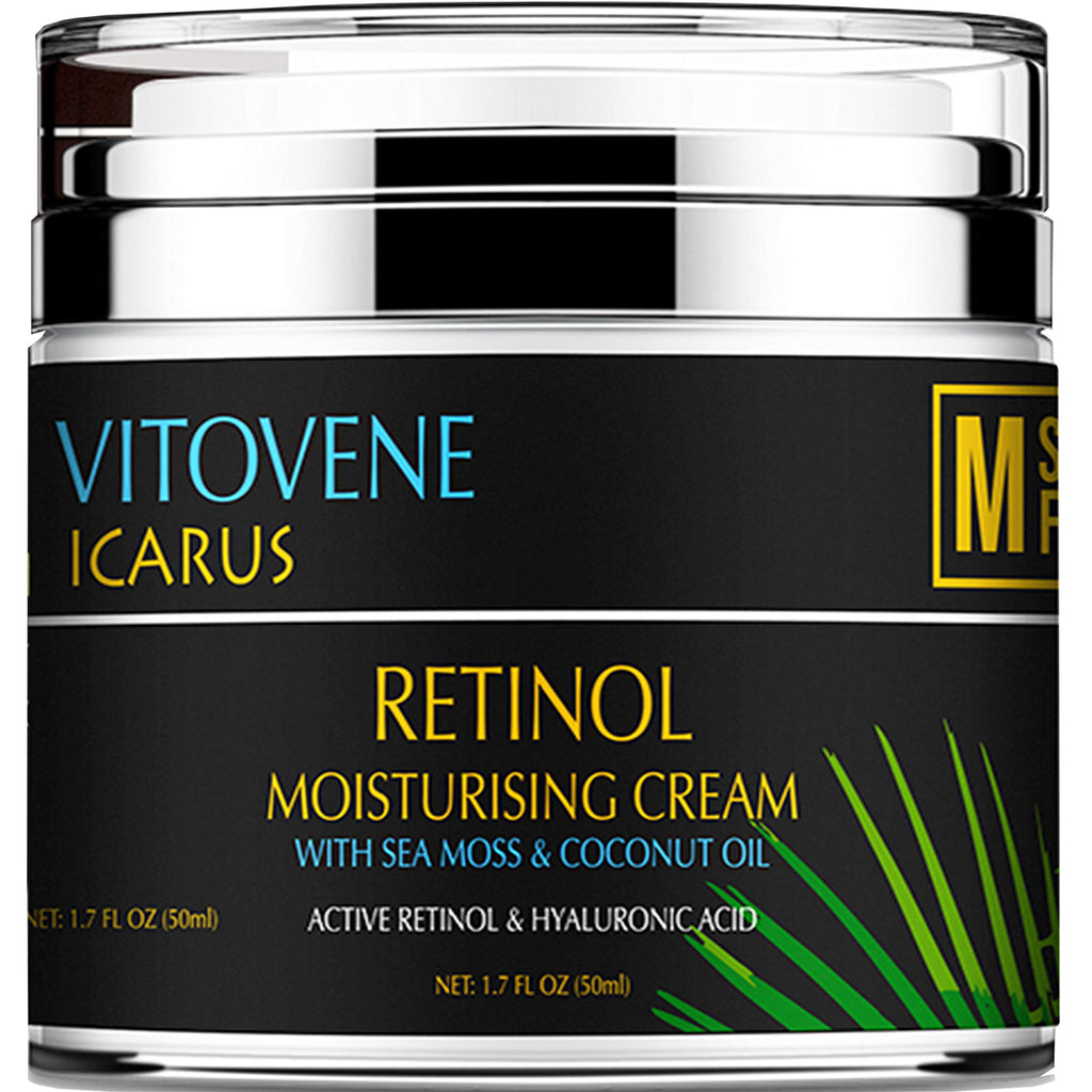 [Australia] - ADVANCED RETINOL and Hyaluronic Acid Silk Moisturiser | Caribbean SEA MOSS & COCONUT OIL | Anti Ageing - REVITALISING Lift DAY/NIGHT | Face/Neck/Eye Area | LUXURIOUS Moisturising Vegan Cream 