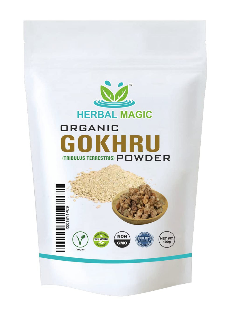 [Australia] - Certified Tribulus Terrestris Powder /Gokhru Powder Whole Plant Used (Tribulus Terrestris Powder/Gokhru Powder, 100g) 100 g (Pack of 1) 
