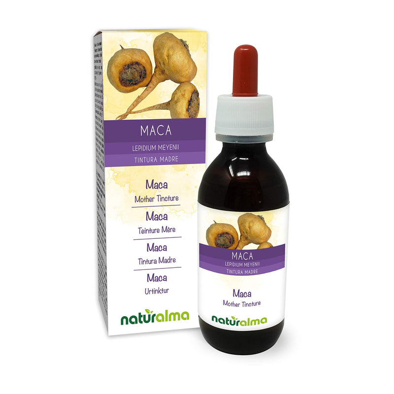 [Australia] - Maca or Peruvian Ginseng (Lepidium meyenii or Lepidium peruvianum) Roots Alcohol-Free Mother Tincture Naturalma | Liquid Extract Drops 120 ml | Food Supplement | Vegan 120 ml (Pack of 1) 