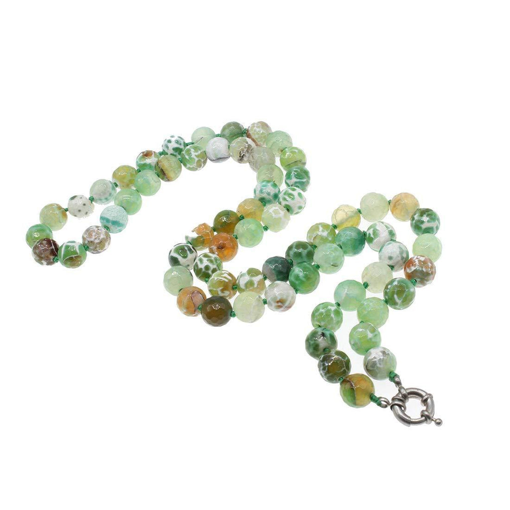 [Australia] - TreasureBay Women's 12mm Natural Gemstone Necklace 90cm Long Beaded Necklace for Women COLOUR 2 