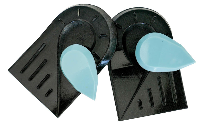 [Australia] - Shock Absorbing Gel Heel Spur Pads with Removable Plug for Pain Relief and Sore Heels Giving Added Cushioning Anti Slip Fabric Plantar Fasciitis Orthotic (4-7) 4-7 
