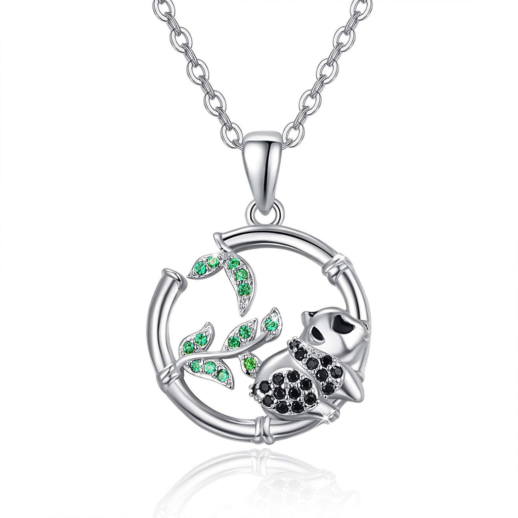 [Australia] - Panda Necklace for Women 925 Sterling Silver Lovely Animal Panda Pendant Jewelry Gift for Women Girls 