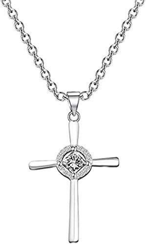 [Australia] - Sobriety Recovery Gift AA Symbol Pendant Necklace with Cross Charm NA Narcotics Anonymous Birthday Jewelry for Her NA Cross Necklace 