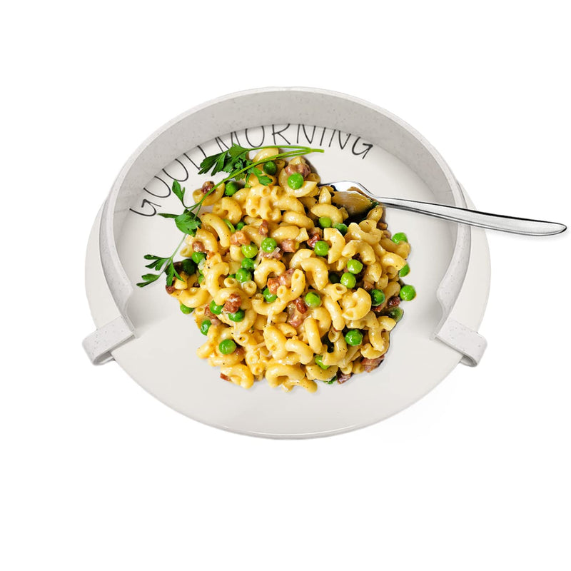 [Australia] - Food Plates Guard - Parkinson Patients Scooping Food Clip-On Spill Prevention Kitchen Living Eating Aid Assistant Dining Assistive for Elderly, Disabled 