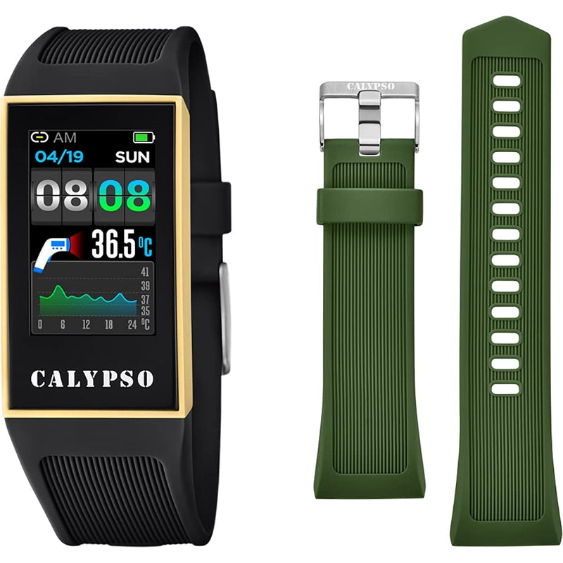 [Australia] - CALYPSO Watch Model K8502 / 4 from The SMARTWATCH Collection, 23.80/41.30 mm case with Black Rubber Strap for Women K8502/4 