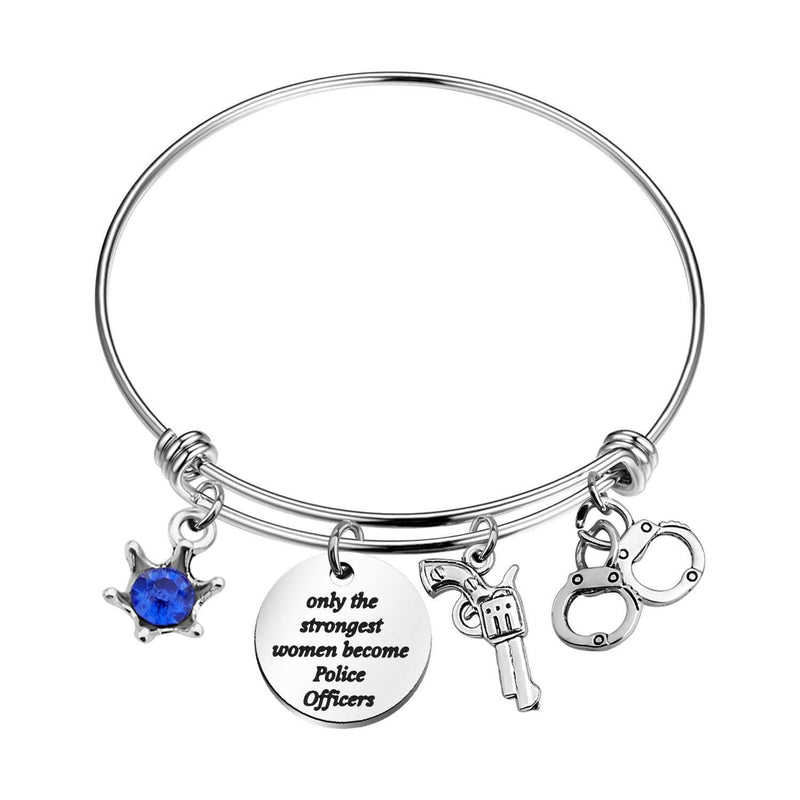 [Australia] - MYSOMY Police Officer Bracelet Police Women Gifts Police Academy Graduation Gifts Only the Strongest Women Become Police Officers 