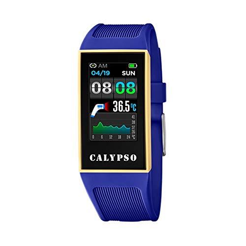 [Australia] - CALYPSO Watch Model K8502 / 2 from The SMARTWATCH Collection, 23.80/41.30 mm case with Dark Blue Rubber Strap for Women K8502/2 