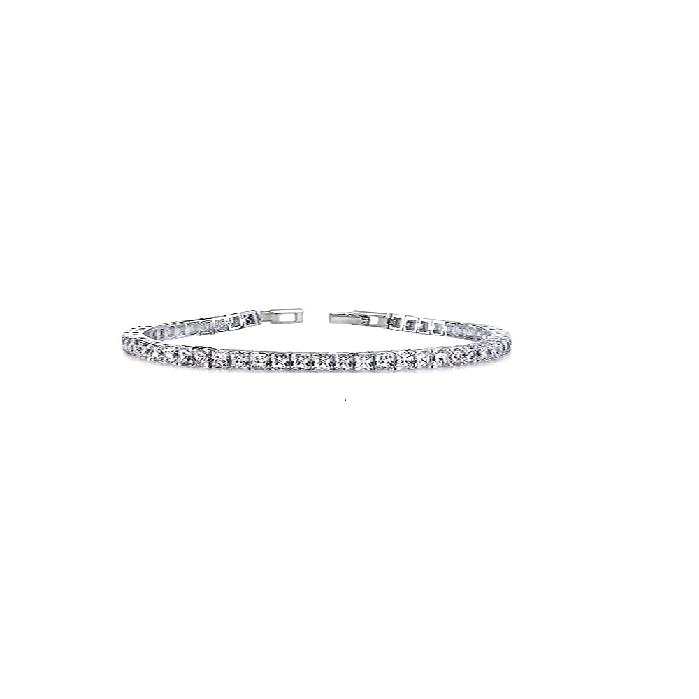 [Australia] - TJC Tennis Bracelet for Women Size 8 Inches Simulated White Cubic Zirconia Gift for Wife/Girl Friend/Mother 