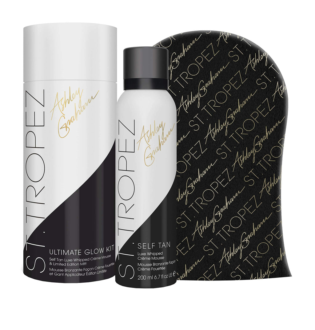 [Australia] - St. Tropez Tan x Ashley Graham Ultimate Glow Kit, Award Winning Limited Edition Self Tanning Mousse and Applicator Mitt, Vegan and Cruelty Free Fake Tan Kit 