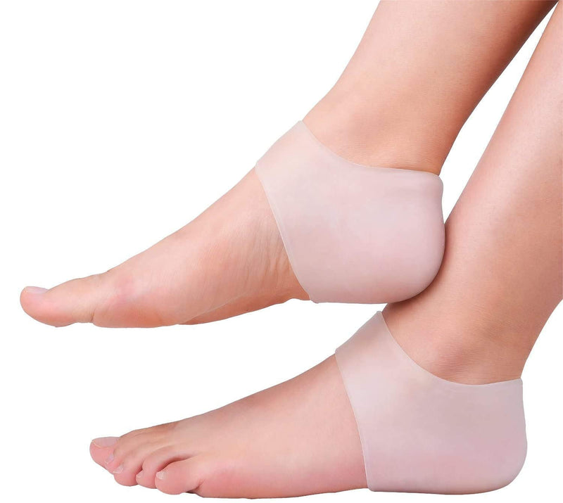 [Australia] - PediGel® - Medically Approved Polymer Gel Heel Socks/ Heel Sleeves for Cracked Heels, Reduce Pressure and Relieves Heel Pain - 2 Units 