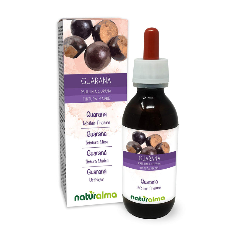 [Australia] - Guarana (Paullinia cupana) Seeds Alcohol-Free Mother Tincture Naturalma | Liquid Extract Drops 120 ml | Food Supplement | Vegan 120 ml (Pack of 1) 
