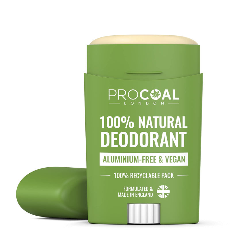 [Australia] - 100% Natural Deodorant Stick by Procoal - 100% Recyclable Pack, Aluminium Free, Baking Soda Free Deodorant For Women & Men, Cruelty-Free, Made in UK 