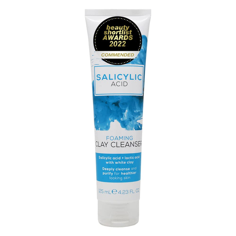 [Australia] - Creightons Salicylic Acid Foaming Clay Cleanser (125ml) - Contains Salicylic Acid & Lactic Acid with White Clay to Deeply Cleanse & Purify for Healthier Looking Skin. Dermatologically Tested 
