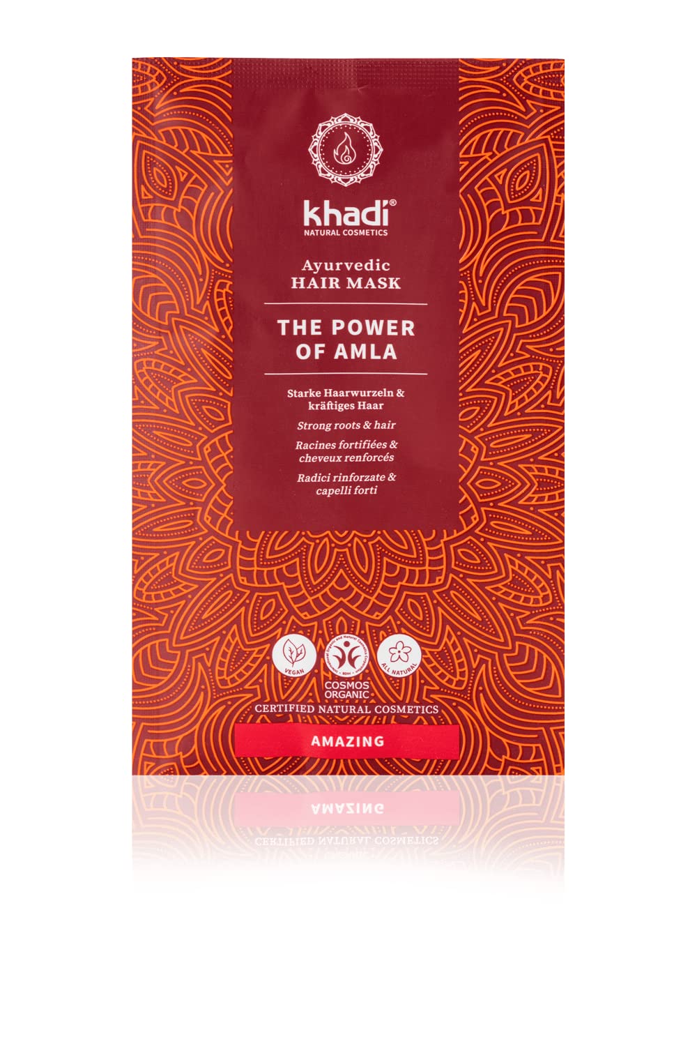 [Australia] - khadi Ayurvedic Hair Mask I The Power of Amla I Powerful Volume, Strengthened Hair Roots and New Vitality I 100% Natural, Vegan, from Silicones & Sulphates I 50 g 
