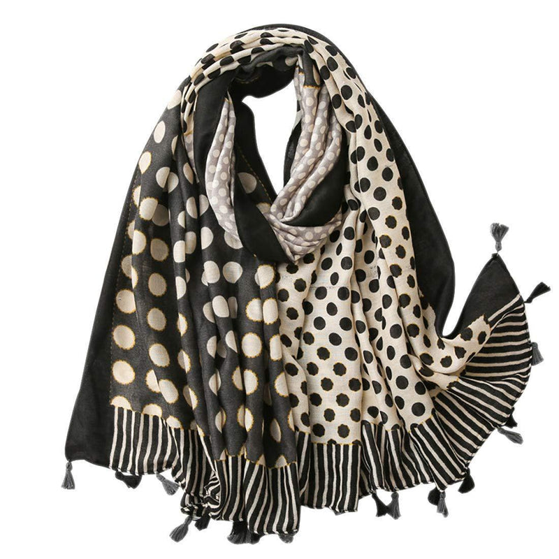 [Australia] - FAIRYGATE Scarf Women Long Floral Pattern Soft Flower Lightweight Oversized Scarves & Wraps for All Season Spring Summer Fall Winter 180 x 85 CM 33226 
