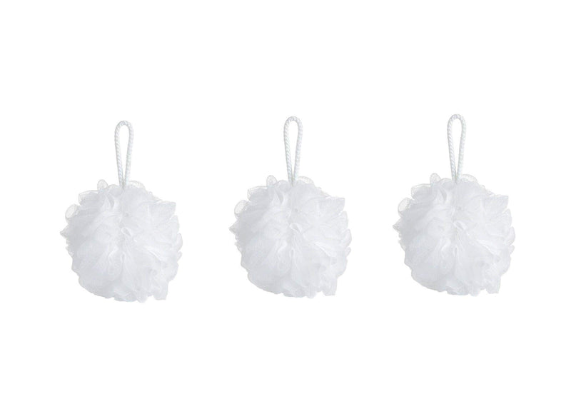 [Australia] - 3 x Loofahs Bath Shower Scrub Exfoliating Body Brush Pouf Scrubber Sponge Ball Mesh Bath loofah 3 Pack 