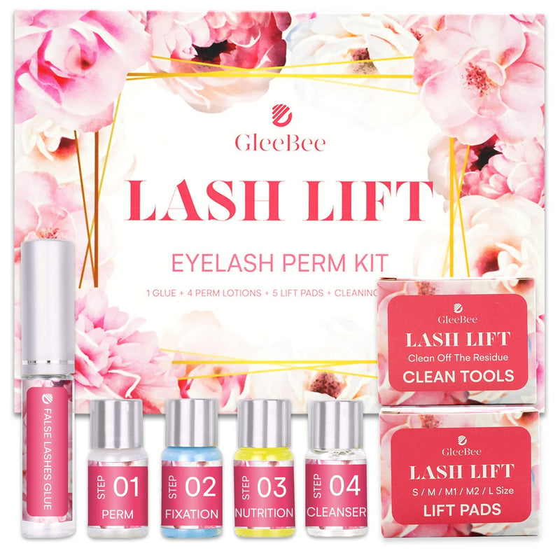 [Australia] - Gleebee Eyelash Lift Kit, Eyelash Perm Kit, Professional Eyelash Lash Extensions, Lash Curling, Semi-Permanent Curling Perming Wave Suitable For Salon 