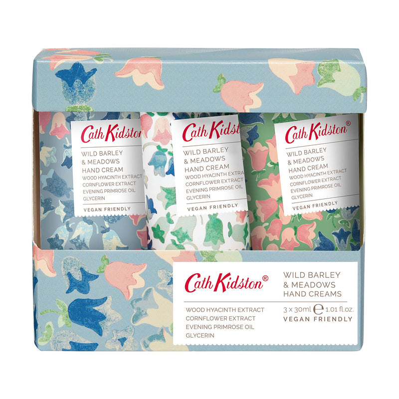 [Australia] - Cath Kidston Bluebells Hand Cream Trio Gift Set | Enriched With Shea Butter | Cruelty Free & Vegan Friendly | Travel Friendly Sizes | 3 x 30ml Bluebells Trio 