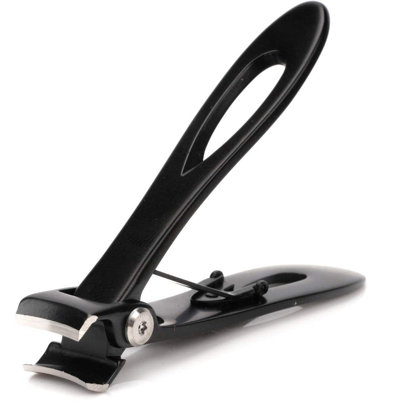 [Australia] - Nail Clippers 16mm Wide Large Jaw Opening For Thick Nail Stainless Steel Black Fingernail and Toenail Nipper Cutter Podiatry Trimmer Pedicure Manicure Kit 