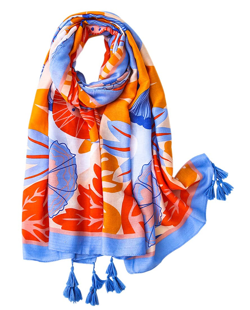 [Australia] - FAIRYGATE Scarf Women Long Large OverSized Soft Shawl Wraps as a Gifts for Summer Spring Cover Up Sunscreen 47025 70.8 x 33.5 Inch 