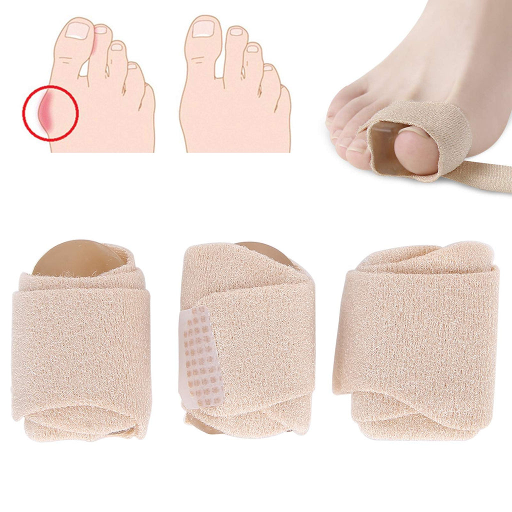 [Australia] - 3pcs Bunion Corrector Toe Separators Hammer Toe Straightener, Toe Overlap Hallux Valgus Correction Bandage Elastic Fabric Toe Corrector Wrap 