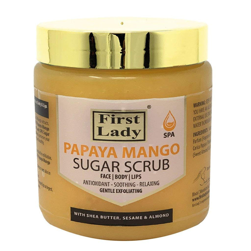 [Australia] - First Lady SPA Papaya Mango Sugar Scrub 500ml for Face, Body & Lips 