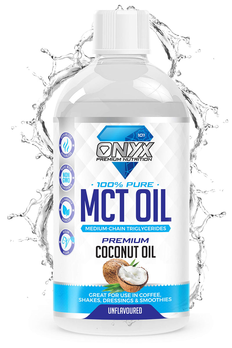 [Australia] - Onyx MCT Oil 500ml High Potency C8 & C10 Premium Coconut Oil Ketones Booster - Suitable for Ketogenic, Paleo, Vegan & Low Carb Diet (UNFLAVOURED) 