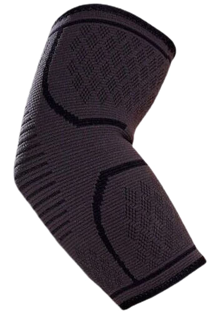 [Australia] - VITTO Elbow Support - Elbow Brace - Compression Arm Sleeve for Tendonitis - Arthritis - Best for Tennis Elbow - Golfers Elbow - Weightlifting (M, Black, 1) M 