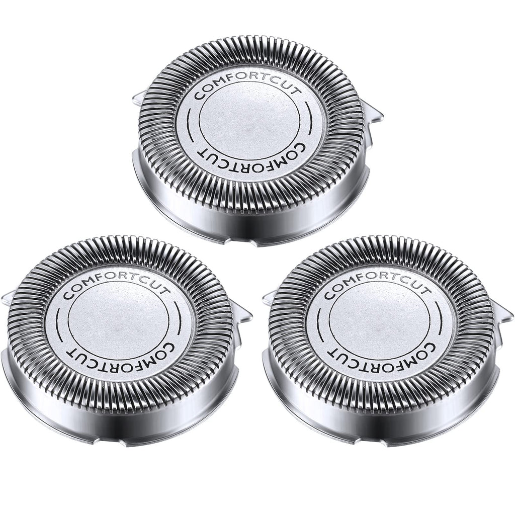 [Australia] - Mudder SH30/50/52 Shaver Replacement Heads Compatible with Philips Electric Shaver Series 1000, 2000, 3000, 5000 and Model AT8xx/AT7xx/PT8xx/PT7xx Style with Pointed Blade, Non-Original (3 Pieces) 