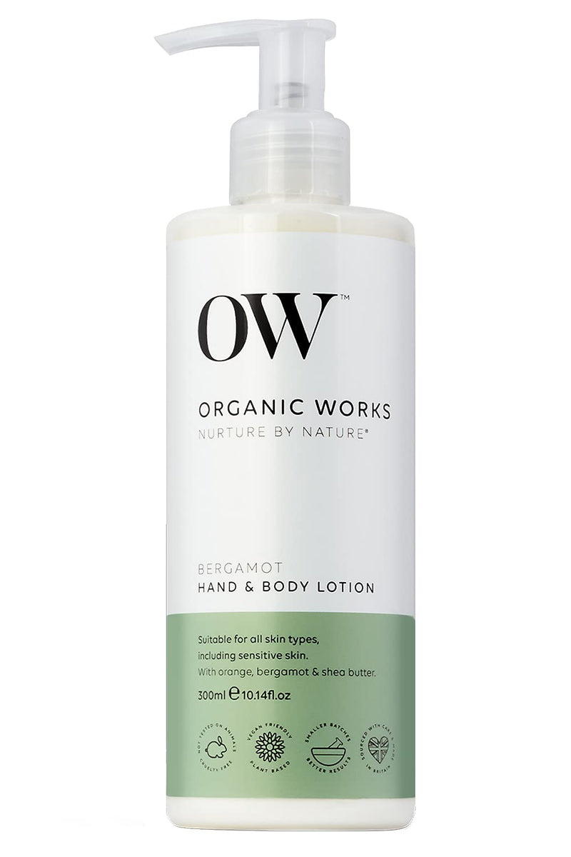 [Australia] - Organic Works 99% Natural Bergamot Hand & Body Lotion 300ml 