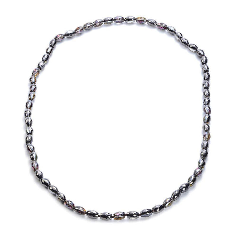 [Australia] - TJC Bead String Necklace for Womens Size 30 Inches Black Glass Gift for Wife/Girl Friend/Mother 