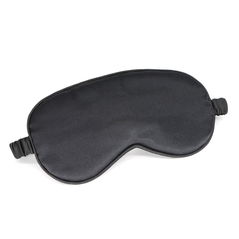 [Australia] - Silk Eye Mask for Sleeping Super Smooth Sleep Mask Silk Blindfold Blackout Eye Cover Portable Eye Shade Cotton Filled with Elastic Strap for Women & Men 