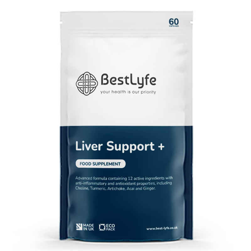 [Australia] - BestLyfe Liver Support + | 60 Capsules | Milk Thistle | Liver Detox | Liver Cleanse | Liver Repair | Liver Supplements | Gall Bladder Support | Brain Function Support | UK Made 