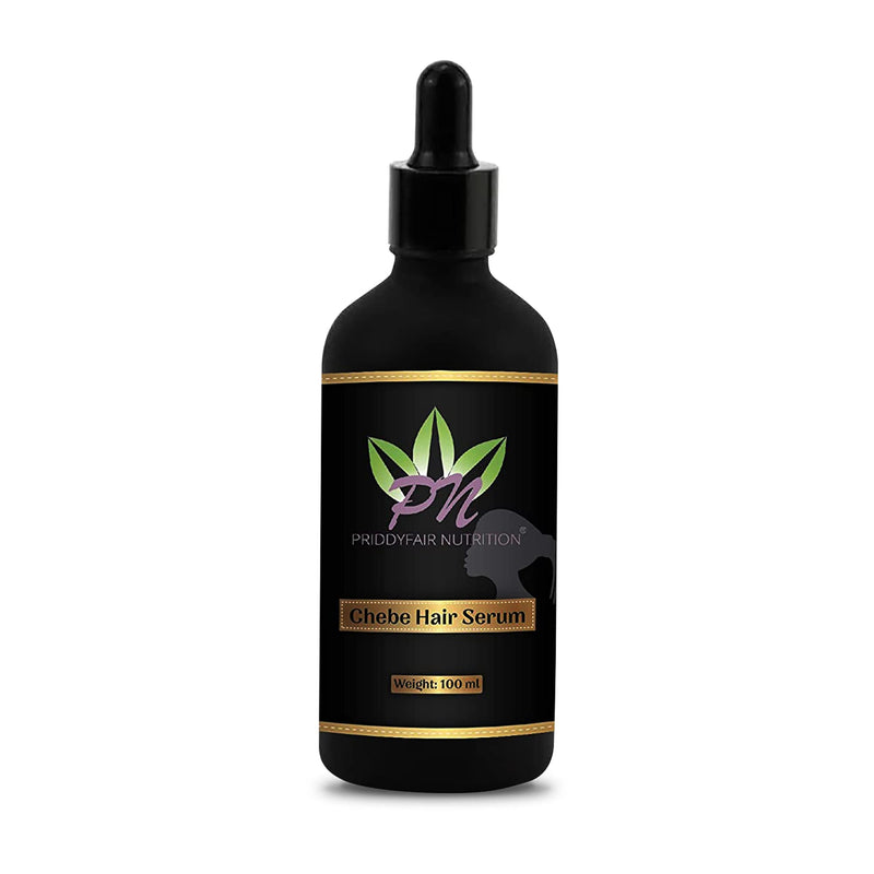 [Australia] - Priddyfair Nutrition Chebe Hair Growth Serum 100ml contains Biotin rich Fruits & Herbs for Anti Hair Loss, Hair Serum Growth Treatment Oil, Thinning Hair | Help Hair Follicle Growth For Men & Women 