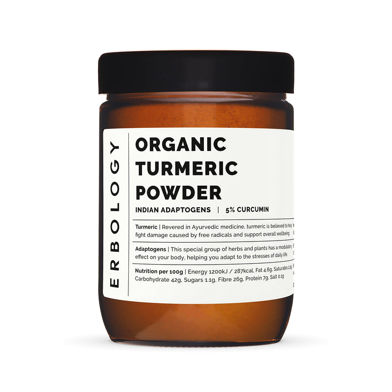 [Australia] - 100% Organic Turmeric Powder 220g - 5% Curcumin - Straight from Farm in India - Raw, Vegan and Gluten-Free - Non-GMO - No Additives or Preservatives - Recyclable Glass Jar 