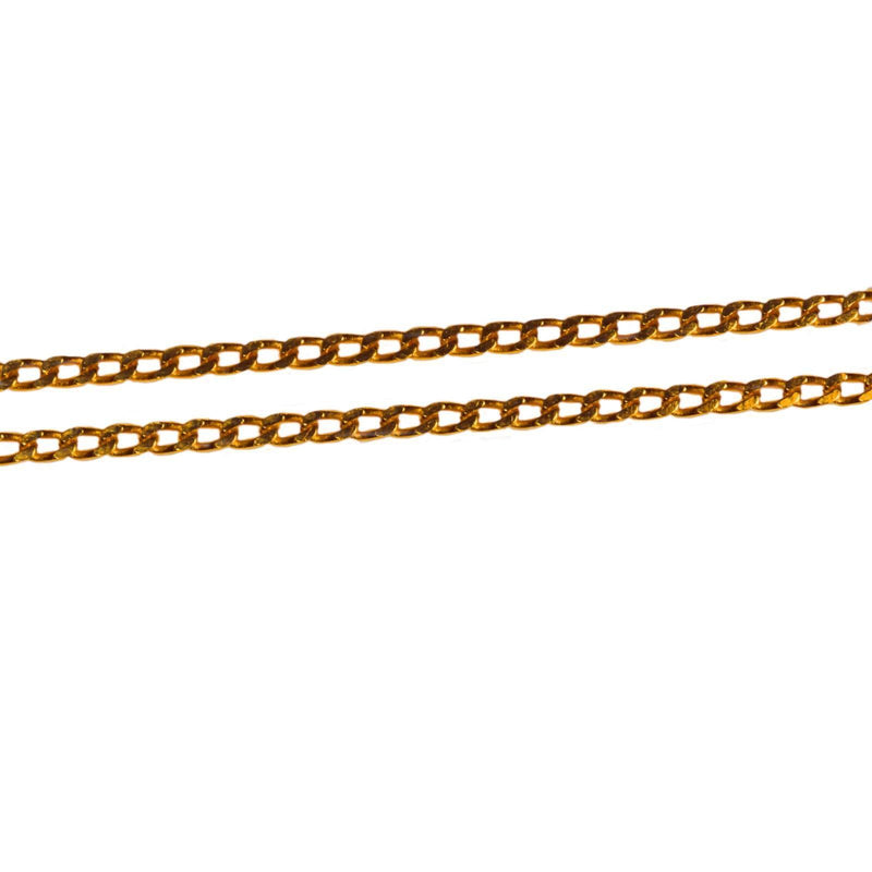 [Australia] - 9ct yellow gold fine curb 18 inch chain 